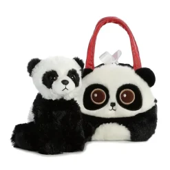 Toys>7" Bright Eyes - Panda Pet Carrier Fancy Pal Purse Plush Stuffed Animal - Your Source for Gaming Essentials