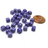Dice>30 Deluxe Rounded Corner Six Sided D6 5mm .197 Inch Small Tiny Dice - Purple - Your Source for Gaming Essentials