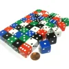 Dice>50 Large 19mm D6 Dice (Over 1 Pound of Dice)-10 Ea of Blue Black Green Red White - Your Source for Gaming Essentials