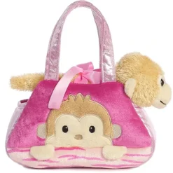 Toys>7" Peek-A-Boo - Monkey Pet Carrier Aurora Plush Stuffed Animal - Your Source for Gaming Essentials