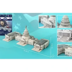Toys>132 Piece 3D Puzzle Model Kit - US Capitol Building - Your Source for Gaming Essentials