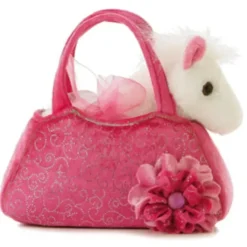 Toys>7" Pony Pet Carrier Fancy Pal Purse Plush Stuffed Animal - Your Source for Gaming Essentials
