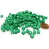 Dice>200 Six Sided D6 5mm .197 Inch Die Small Tiny Mini Miniature Green Dice - Your Source for Gaming Essentials