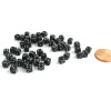 Dice>50 Six Sided D6 5mm .197 Inch Die Small Tiny Mini Miniature Black Dice - Your Source for Gaming Essentials