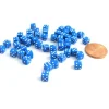 Dice>50 Six Sided D6 5mm .197 Inch Die Small Tiny Mini Miniature Blue Dice - Your Source for Gaming Essentials