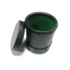 Dice>4" Tall Plastic Dice Cup Lined with Green Cloth and Twist Off Lid - Your Source for Gaming Essentials