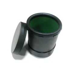 Dice>4" Tall Plastic Dice Cup Lined with Green Cloth and Twist Off Lid - Your Source for Gaming Essentials