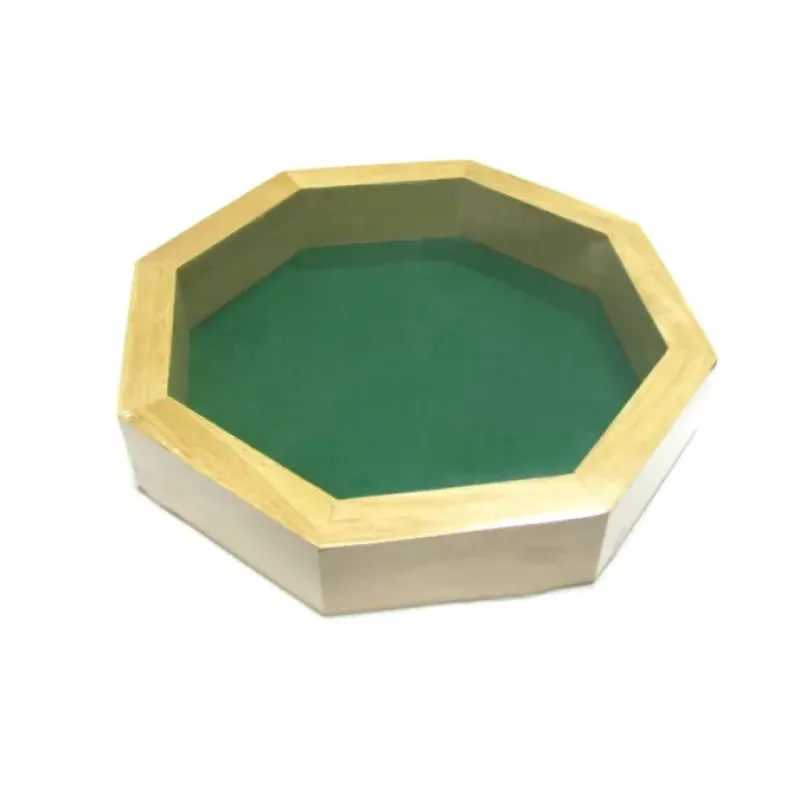 Dice>10" Wood Dice Tray with Green Felt Bottom - Rolling Dice Wooden Tray - Your Source for Gaming Essentials