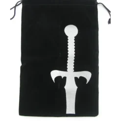 Dice>6.25" x 9" Drawstring Dice Bag: Sword - Your Source for Gaming Essentials