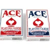 Cards>Ace Standard Size Playing Cards with Standard Faces - 1 Red Deck and 1 Blue Deck - Your Source for Gaming Essentials