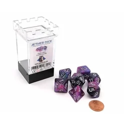 Dice>Aether Dice 7 Piece Polyhedral DnD Dice Set - Galaxy - Your Source for Gaming Essentials