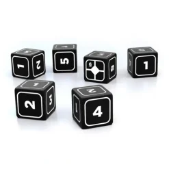 Dice>ALIEN RPG Base Dice Set - 10 Dice, Black with White Numbers - Your Source for Gaming Essentials