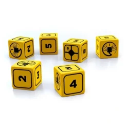 Dice>ALIEN RPG Stress Dice Set - 10 Dice, Yellow with Black Numbers - Your Source for Gaming Essentials