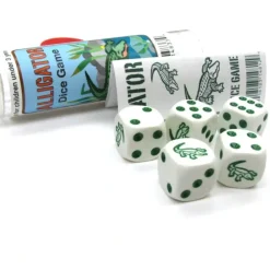 Dice>Alligator Dice Game 5 Dice Set with Travel Tube and Instructions - Your Source for Gaming Essentials