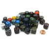 Dice>Bag Of 50 Assorted Loose Speckled 16mm D6 Chessex Dice with Pips - Your Source for Gaming Essentials