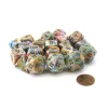Dice>Bag of 20 Festive Polyhedral Dice - Vibrant with Brown Numbers - Your Source for Gaming Essentials