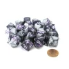 Dice>Bag of 20 Gemini Polyhedral Dice- Purple-Steel with White Numbers - Your Source for Gaming Essentials
