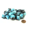Dice>Bag of 20 Gemini Polyhedral Dice - Black-Shell with White Numbers - Your Source for Gaming Essentials