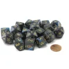 Dice>Bag of 20 Lustrous Polyhedral Dice - Shadow with Gold Numbers - Your Source for Gaming Essentials