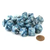 Dice>Bag of 20 Lustrous Polyhedral Dice - Slate with White Numbers - Your Source for Gaming Essentials