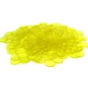 Board Games>Bag of 250 Plastic 19mm Round Sorting Chip Gaming Accessory - Yellow - Your Source for Gaming Essentials