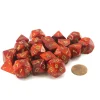 Dice>Bag of 20 Scarab Polyhedral Dice - Scarlet with Gold Numbers - Your Source for Gaming Essentials