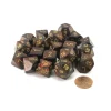 Dice>Bag of 20 Scarab Polyhedral Dice - Blue-Blood with Gold Numbers - Your Source for Gaming Essentials