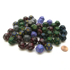 Dice>Bag of 50 Speckled Dice Menagerie #3 D12 Chessex Dice - Your Source for Gaming Essentials