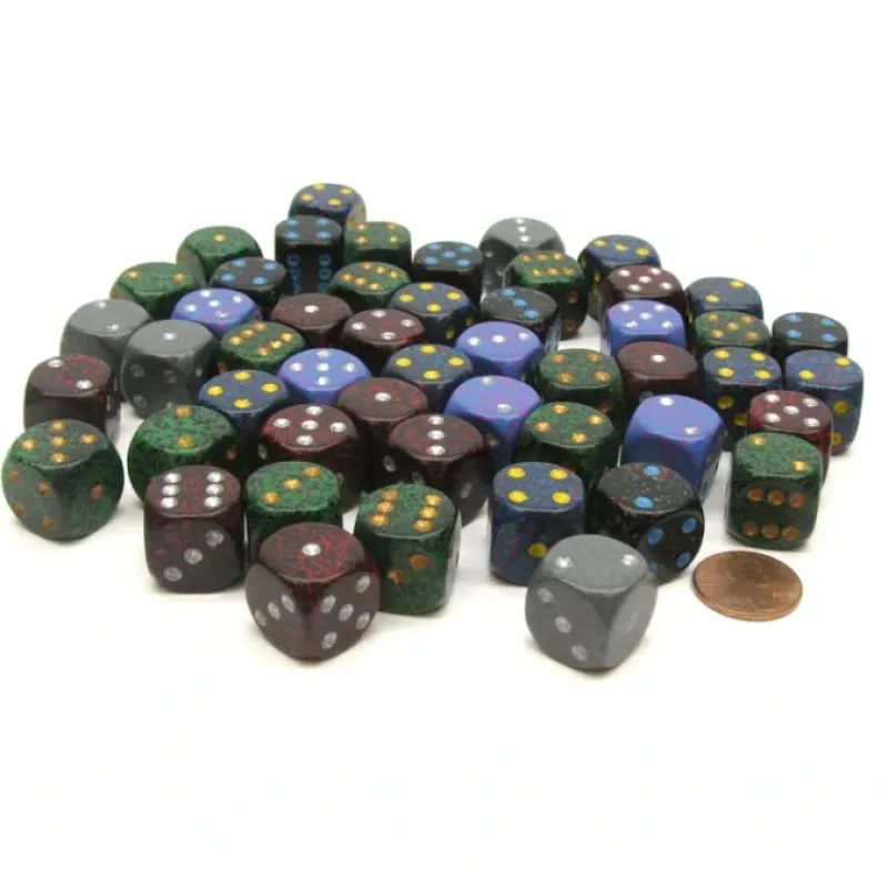 Dice>Bag of 50 Speckled Menagerie #3 D6 16mm Chessex Dice - Your Source for Gaming Essentials