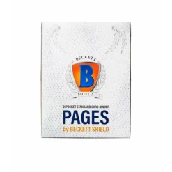 Cards>Beckett Shield Clear 9-Pocket Binder Pages (100) - Your Source for Gaming Essentials
