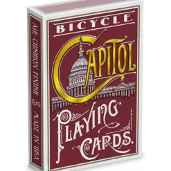 Cards>Bicycle Capitol Playing Cards - 1 Sealed Red Deck - Your Source for Gaming Essentials