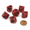 Dice>Blood & Plunder Blood D10 Dice Set - 6 Red 10-Sided Dice - Your Source for Gaming Essentials