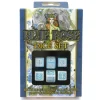 Dice>Blue Rose D6 Dice Set 6 Pieces - 3 White with Blue, 3 Blue with White - Your Source for Gaming Essentials