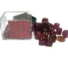 Dice>Borealis #2 12mm D6 Chessex Dice Block (36 Dice) - Magenta with Gold Pips - Your Source for Gaming Essentials
