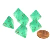 Dice>Borealis 18mm 4 Sided D4 Chessex Dice, 6 Pieces - Light Green with Gold - Your Source for Gaming Essentials