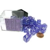 Dice>Borealis 12mm D6 Chessex Dice Block (36 Dice) - Purple with White Pips - Your Source for Gaming Essentials