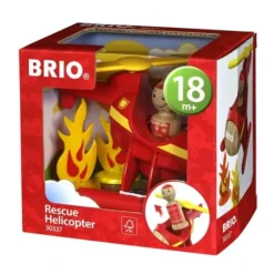 Toys>BRIO 4 Piece Rescue Helicopter Toddler Play Toy - Your Source for Gaming Essentials