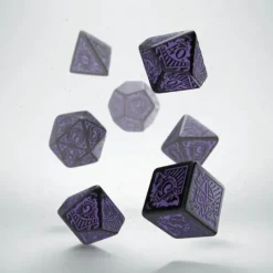 Dice>Call of Cthulhu Black w/ Purple Horror O/T Orient Express Ed Dice Set (7 Pieces) - Your Source for Gaming Essentials