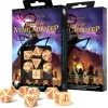 Dice>Call of Cthulhu: Masks of Nyarlathotep (7 Piece Set) - Ivory with Red Etches - Your Source for Gaming Essentials