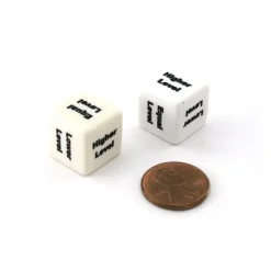 Dice>Chessex Custom Engraved 16mm D6 RPG Dice - Level Measure (2) - Your Source for Gaming Essentials