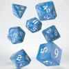 Dice>Classic Runic 7 Piece Polyhedral Dice Set - Glacier & White - Your Source for Gaming Essentials