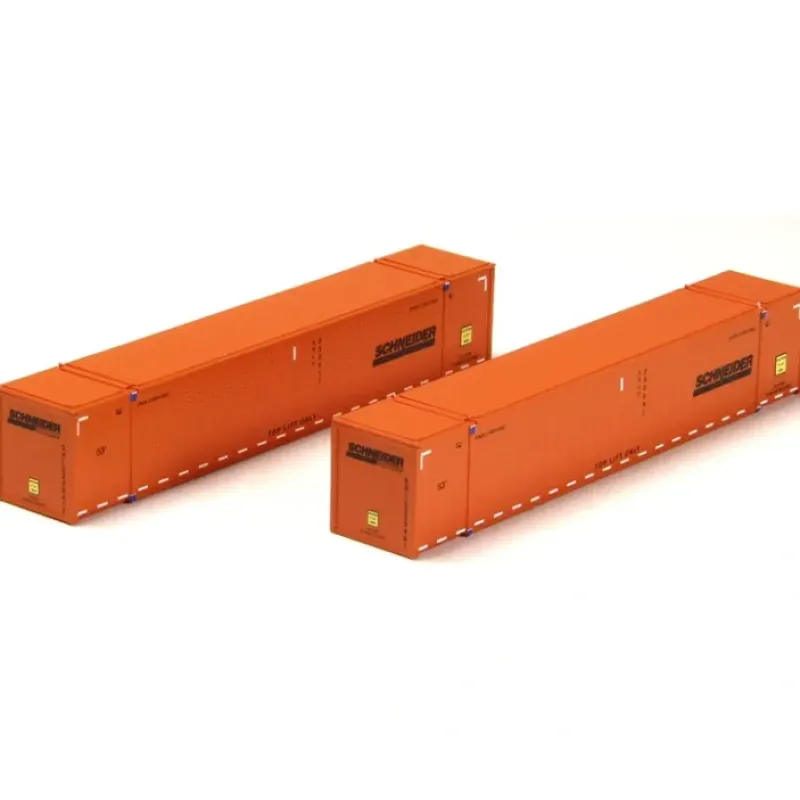 Hot Con-Cor 453025 N Orange Schneider National 53' Rivet-Side Container - Your Source for Gaming Essentials Trains