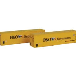 Clearance Con-Cor 443013 P&O Ferrymasters 40' Hi-Cube Container #1 (Pack of 2) - Your Source for Gaming Essentials Trains