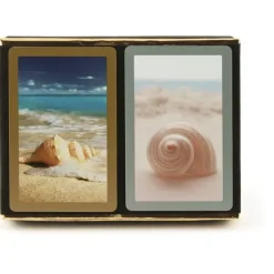 Cards>Congress Seashells Jumbo Index Bridge Playing Cards - 2 Deck Set - Your Source for Gaming Essentials