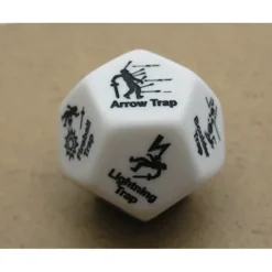 Dice>Custom Engraved 28mm D12 RPG D&D Dice - Trap Dice - Your Source for Gaming Essentials