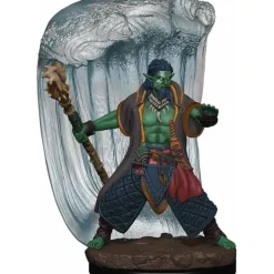 Tabletop Miniatures>D&D Icons of the Realms Premium Figure, Painted Miniature: (W6) Water Genasi Druid Male - Your Source for Gaming Essentials