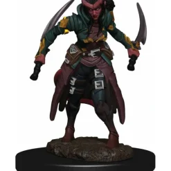 Tabletop Miniatures>D&D Icons of the Realms Premium Figure, Painted Miniature: (W6) Tiefling Rogue Female - Your Source for Gaming Essentials