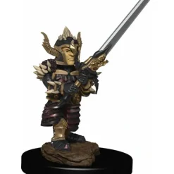 Tabletop Miniatures>D&D Icons of the Realms Premium Figure, Painted Miniature: (W6) Halfling Fighter Male - Your Source for Gaming Essentials