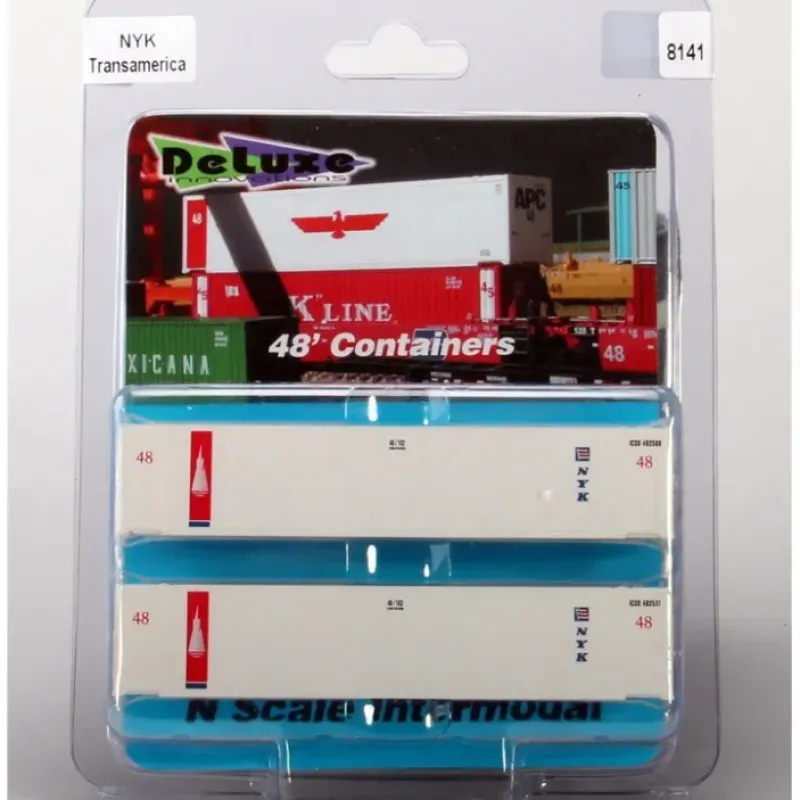 Best Deluxe Innovations 8141 N NYK Line 48' Smoothside Container (Pack of 2) - Your Source for Gaming Essentials Trains