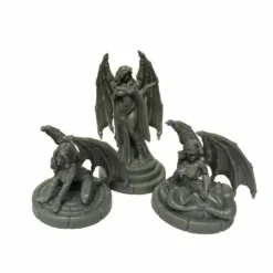 Tabletop Miniatures>Demonic Temptation: Succubi #44160 Bones Black Unpainted Plastic Figures - Your Source for Gaming Essentials